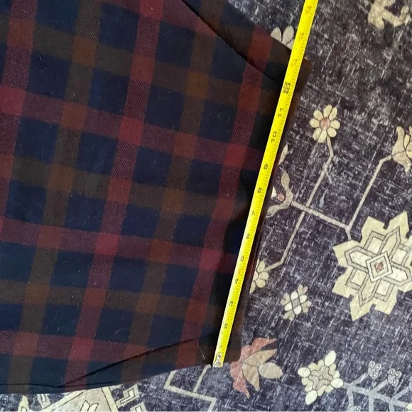 Uniqlo Plaid Skirt - Navy and Brown - Picture 5 of 6